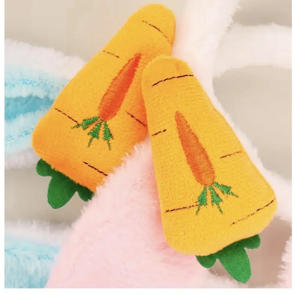 Bunny Ears Headband,Plush Muticolor Easter Rabbit Ears 2 Pack